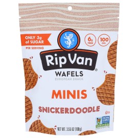 Rip Van Wafels Snickerdoodle Mini Wafels, 3.55 Oz
