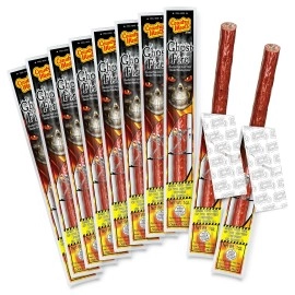 Country Meats, Meat Sticks, 0 Trans Fat, Usda Certified, Good Source Of Protein, Carb Conscious Snack (10 Meat Sticks, Ghost Fire)