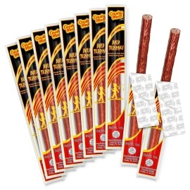 Country Meats, Meat Sticks, 0 Trans Fat, USDA Certified, Good Source of Protein, Carb Conscious Snack (10 Meat Sticks, Bold Teriyaki)