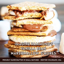 Hammonds Candies Gourmet Marshmallows - Vanilla Bean | Great for Snacking, Hot Chocolate, Smores, Baking | Gluten-Free, Kosher, Handcrafted in the USA | 4 Pack