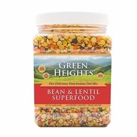 Bean & Lentil Superfood Mix 24 Ounce / 680 Grams Jar (16+ Servings) - Proudly Made In America - Healthy Nourishing Essentials By Green Heights 24 Oz(D0102Hpit2G.)