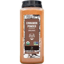 Soeos Organic Cinnamon Powder, Cinnamon, Ground Cinnamon, Cinnamon Sticks, 100% Raw, Non-Gmo, Kosher Certified, Cinnamon Seasoning Spice For Coffee, Baking, Cooking And Beverages 15 Oz (425G)