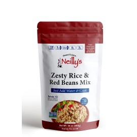 Neillys Zesty Rice And Red Beans Mix 24 Ounces Fully Seasoned And Ready To Cook. Nutritious And Delicious (Great Taste). More Vegetables And Herbs. (Serves 12)