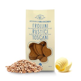 Deseo 10 Packs Of Rustic Sugar-Free Tuscan Shortbread Cookies, Italian Artisan Biscuits - 10 X 300G 106Oz