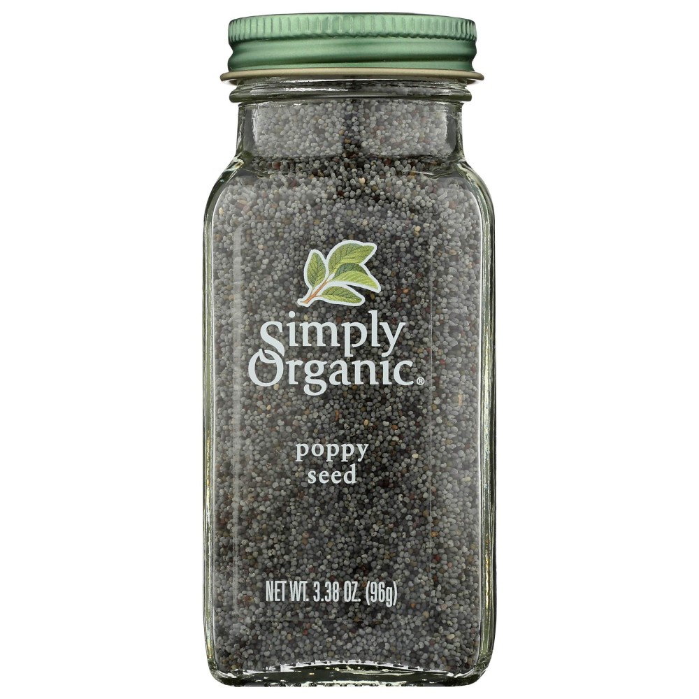 Simply Organic, Whole Poppy Seed, Organic, 3.38 Oz