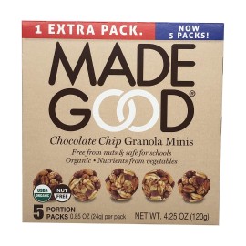Madegood Organic Chocolate Chip Granola Minis 0.85 Ounce (Pack Of 5)