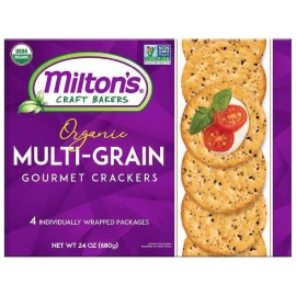 Miltons Craft Bakers Original Multi-Grain Gourmet Baked Crackers 680G (4 Individually Wrapped Packages)