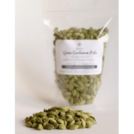 SpiceFix Green Cardamom Pods Whole, 7.0 oz / 200g | Extremely Fragrant | Hand Picked | Indian Idduki Variety | Pure | Resealable Bag | Perfect for Biryani Curries Desserts