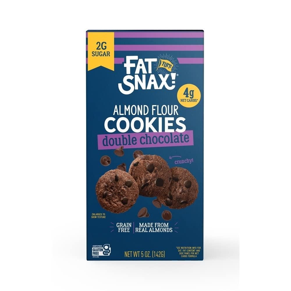 Fat Snax Mini Double Chocolate Chip Cookies, 5 Oz