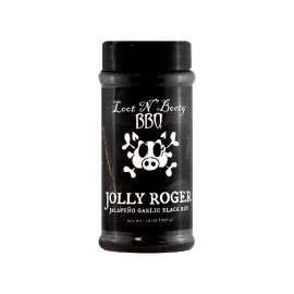 Loot N Booty Jolly Roger Jalapeno Garlic Black Rub - 14 Oz