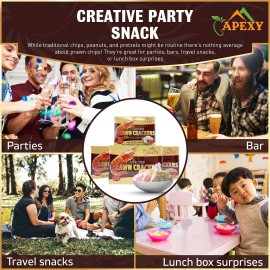 Apexy Authentic Prawn Crackers Uncooked, Crispy And Delicious Shrimp Chips For Party Appetizers And Snacks, Cook And Serve, 8 Oz (227G), Pack Of 2 White Color, No Msg Added, No Artificial Color Added