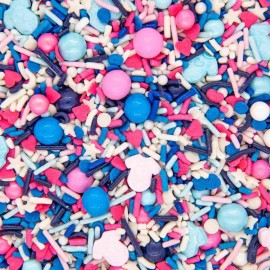 Sprinkles For Cake Decorating Edible Cake Decorations Fancy Pink And Blue Sprinkles For Cupcake Decorations Ice Cream Toppings, Gender Reveal Sprinkles For Cupcake Decorating Baking Cupcakes, Cookies
