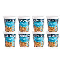 Aahanas Madras Quinoa Lentil Bowl - Vegan Food, Gluten Free Meals, Kosher, Non-Gmo, Plant-Based, Meals Ready To Eat Indian Food Vegetarian Food Just Add Water, No Refrigeration (8 Pack)