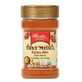 Dwaraka Organic - Extra Hot Tikka Masala, 3.5Oz, Healthy, Organic, Non Gmo, All Natural