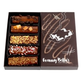 GrannyBellas Christmas Chocolate Gift Baskets, Gourmet Covered Flaky Cookies, Prime Candy Box, Milk Chocolates Gifts, Mens Holiday Cookie Basket, Thanksgiving Food Delivery For Her Men Women Families