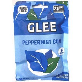 Glee Gum Natural Vegan Chewing Gum 55 Pc (Peppermint Pack Of 1)