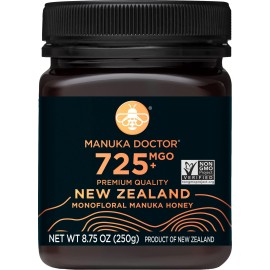Manuka Doctor - Mgo 725+ Manuka Honey Monofloral, 100% Pure New Zealand Honey. Certified. Guaranteed. Raw. Non-Gmo (8.75 Oz)