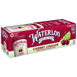 Waterloo Sparkling Water, Cherry Limeade Naturally Flavored, 12 Fl Oz Cans, Pack Of 12 | Zero Calories | Zero Sugar Or Artificial Sweeteners | Zero Sodium