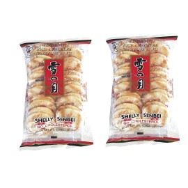 Want Want Big Shelly Shenbei Snowy Crispy Rick Cracker Biscuits - Sugar Glazed 5.30 Oz. (Pack Of 5) New 2-Pack
