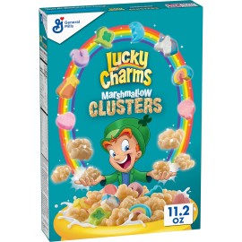 Lucky Charms Marshmallow Clusters Breakfast Cereal, 11.2 Oz