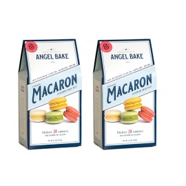 French Macaron Baking Mix With Swiss Buttercream Filling Gluten Free, (2 Pack)
