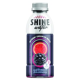 Shinewater Watermelon Blackberry -Pack Of 12 (16.9 Fl Oz Each) - Naturally Flavored Electrolyte Water With Vitamin D, Powerful Hydration And Plant-Based Antioxidants, Zero Sugar, Low Calorie!
