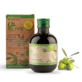 Organic High Polyphenol Rich Extra Virgin Olive Oil Olivie Plus 30X  Moroccan Desert Olive Oil  Evoo  Md Recommended  Organic Kosher  250 Ml Glass Bottle