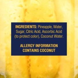 Members Mark Pineapple Spears In Coconut Water (42 Ounce) 2.6 Pound (Pack Of 1)