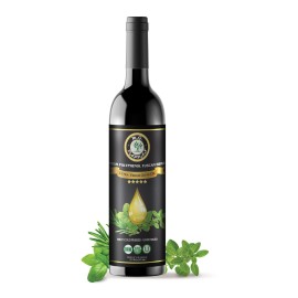 M.G. PAPPAS High Polyphenol Tuscan Herb Infused Olive Oil Extra Virgin - Unfiltered First Cold Pressed Greek EVOO - Award Winning Health Claim Accredited - Salads Dipping Cooking Baking - 12.7 Oz 375ml