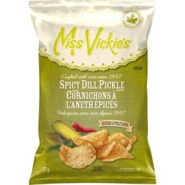 Miss Vickie'S Kettle Cooked Spicy Dill Pickle Potato Chips 572G/1.25 Lbs. {Imported From Canada}