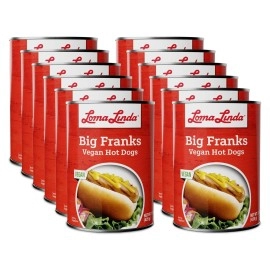 Loma Linda - Plant Based Meats Substitute (Big Franks (15 Oz.), 12 Pack)