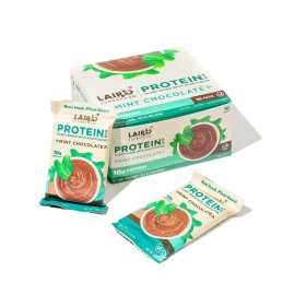 Laird Superfood Functional Protein Bars - Protein Bar But Better With Real Ingredients, Functional Mushrooms 10G Plant-Based Protein, 6G Fiber - Non-Gmo - Mint Chocolate, 10 Count (Pack Of 1)