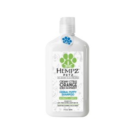 Hempz Petz Puppy Shampoo  Creamy Citrus Orange  Red Raspberry Herbal Puppy Shampoo  17 Oz