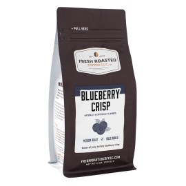 Fresh Roasted Coffee, Blueberry Crisp Flavored Coffee, 12 oz, Medium Roast, Kosher, Ground
