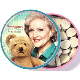 Abc Signature The Golden Girls Marshmallow Flavored Candy - One (1) Fernandos Missing Ear Collectible Tin Bear Shapped Candies Sometimes Life Isnt Fair Kiddo Betty White Rose