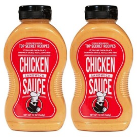 Todd Wilburs Top Secret Recipes Chicken Sandwich Sauce (Like Chick-Fil-A Sauce) - Use On Chicken Sandwiches, Nuggets & Tenders For Restaurant Flavor At Home - Msg & Gluten Free - 12 Oz, Pack Of 2