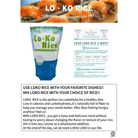 Konjac Riceshirataki Ricelow Calorieketo Friendlylo Ko Rice Healthy Low-Carbholiday Gifts Sushihealthy Diet 35.27Oz(1Kg)