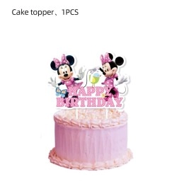 25Pcs Minnie Mickey Mouse Cake Toppers,Cupcake Toppers,Cake Decorations,Minnie Mickey Mouse Birthday Party Supplies Decorations (Cake Toppers25Pcs)