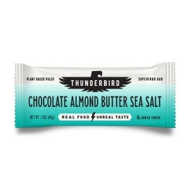 Thunderbird Energetica Energy Bars, Bar Chocolate Almond Butter Sea Salt, 1.7 Ounce, Fruit & Nut Nutrition Bars - No Added Sugar, Grain And Gluten Free, Non-Gmo, 6 Pack