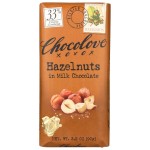 Chocolove Milk Chocolate Bar With Hazelnut (12X3.2 Oz)