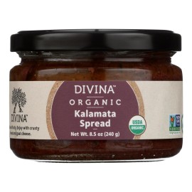 Divina - Organic Kalamata Olive Spread - Case Of 6 - 8.5 Oz. (6X8.5 Oz)