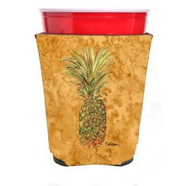 Pineapple Red Solo Cup Beverage Insulator Hugger