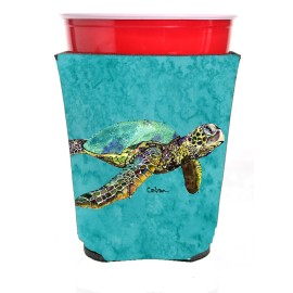 Turtle Red Solo Cup Beverage Insulator Hugger