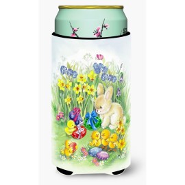 Caroline'S Treasures Easter Chicks & Bunny Tall Boy Beverage Insulator Hugger, Multicolor