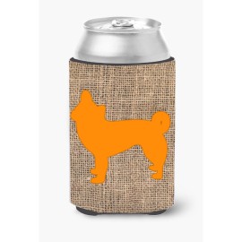 Chihuahua Burlap And Orange Can Or Bottle Beverage Insulator Hugger