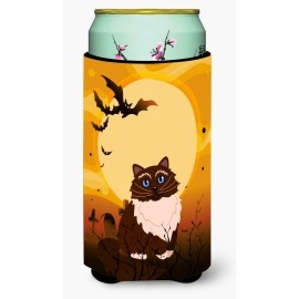 Caroline'S Treasures Halloween Himalayan Cat Tall Boy Beverage Insulator Hugger, Multicolor
