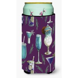 Caroline'S Treasures Drinks & Cocktails Purple Tall Boy Beverage Insulator Hugger, Multicolor