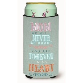 Caroline'S Treasures Mom Forever In My Heart Tall Boy Beverage Insulator Hugger, Multicolor