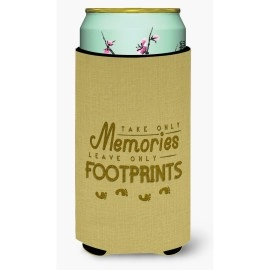 Caroline'S Treasures Take Memories Leave Footprints Tall Boy Beverage Insulator Hugger, Multicolor