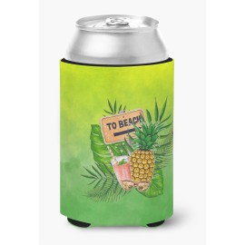 Caroline'S Treasures Bb7450Cc To The Beach Summer Can Or Bottle Hugger Cold-Beverage-Koozies, Multicolor
